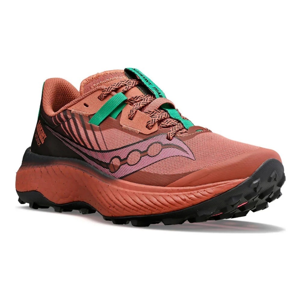 Saucony® (Women's 5.5 M) Endorphin™ Edge Trail Running Shoes, Soot/Basalt - $200